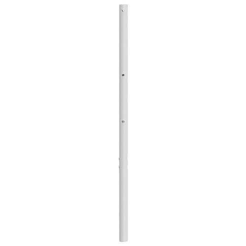 Sengegavl 140 cm metal hvid