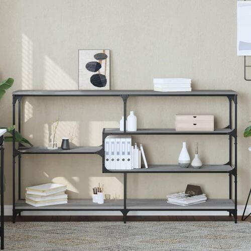 Konsolbord 160x32x95 cm konstrueret træ grå sonoma-eg