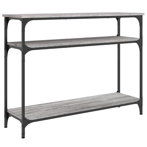 Konsolbord 100x29x75 cm konstrueret træ grå sonoma-eg