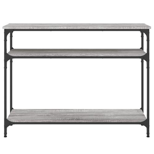 Konsolbord 100x29x75 cm konstrueret træ grå sonoma-eg