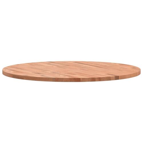 Bordplade Ø90x2,5 cm rund massivt bøgetræ