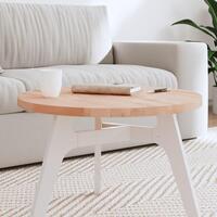 Bordplade Ø60x2,5 cm rund massivt bøgetræ