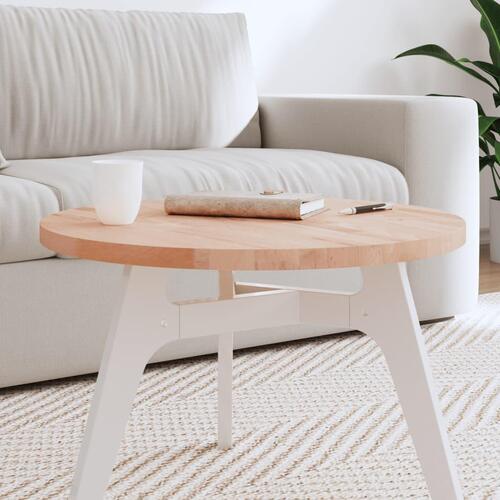 Bordplade Ø60x2,5 cm rund massivt bøgetræ