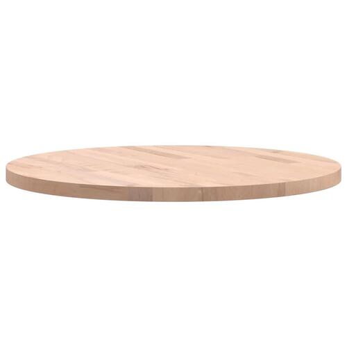Bordplade Ø60x2,5 cm rund massivt bøgetræ