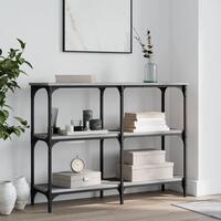 Konsolbord 100x29x75 cm konstrueret træ grå sonoma-eg