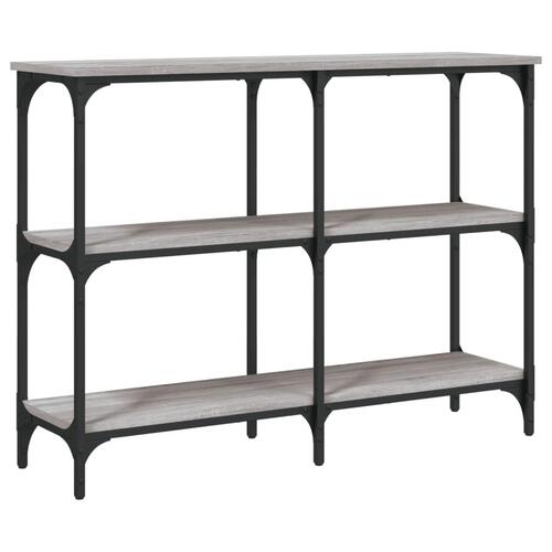 Konsolbord 100x29x75 cm konstrueret træ grå sonoma-eg