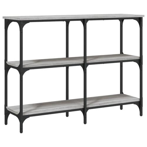 Konsolbord 100x29x75 cm konstrueret træ grå sonoma-eg