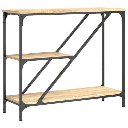 Konsolbord 88,5×30×75 cm i konstrueret træ - sonoma-eg
