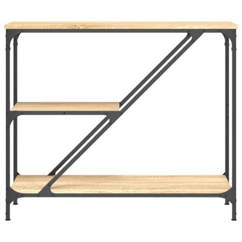 Konsolbord 88,5×30×75 cm i konstrueret træ - sonoma-eg
