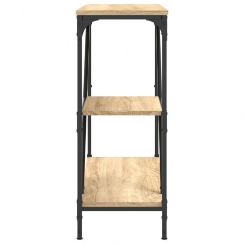 Konsolbord 88,5×30×75 cm i konstrueret træ - sonoma-eg