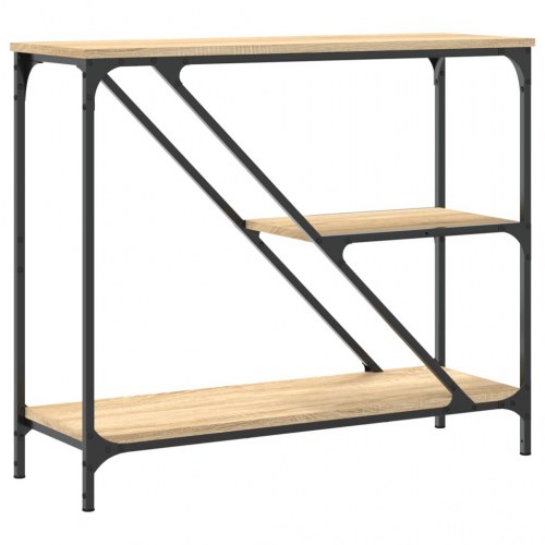 Konsolbord 88,5×30×75 cm i konstrueret træ - sonoma-eg