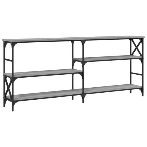 Konsolbord 180x29x76,5 cm konstrueret træ grå sonoma-eg