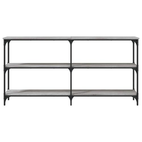 Konsolbord 150x29x75 cm konstrueret træ grå sonoma-eg
