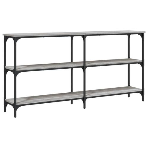 Konsolbord 150x29x75 cm konstrueret træ grå sonoma-eg
