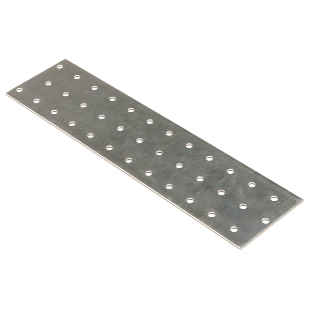 Perforerede plader 40 stk. 2 mm 240x60 mm galvaniseret stål