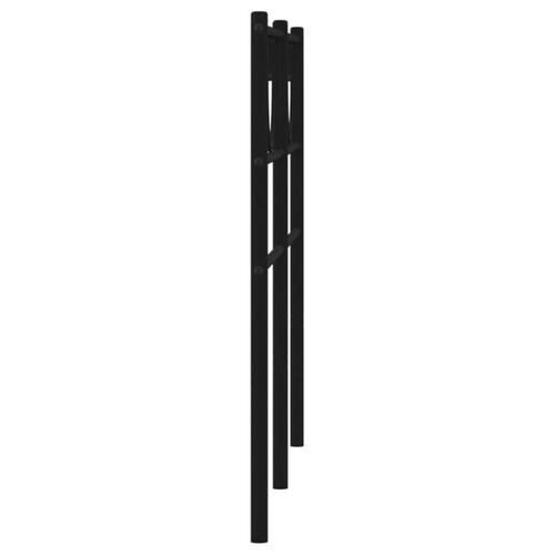Sengegavl 160 cm metal sort