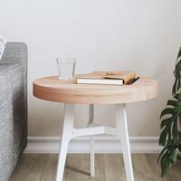 Bordplade Ø40x4 cm rund massivt bøgetræ