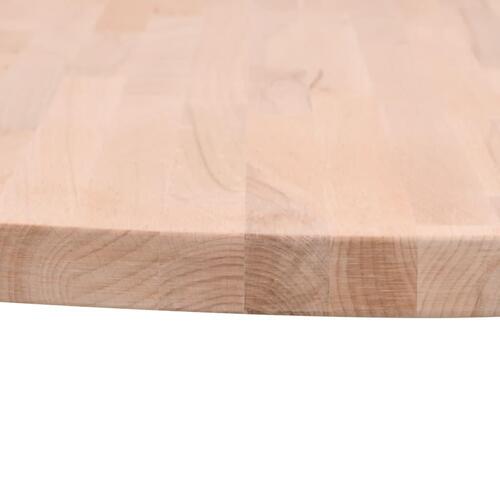 Bordplade Ø40x4 cm rund massivt bøgetræ