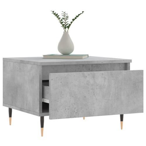 Sofabord 50x46x35 cm konstrueret træ betongrå