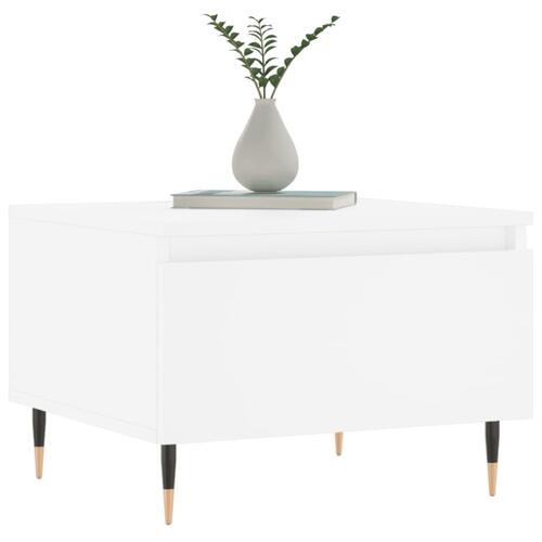 Sofabord 50x46x35 cm konstrueret træ hvid