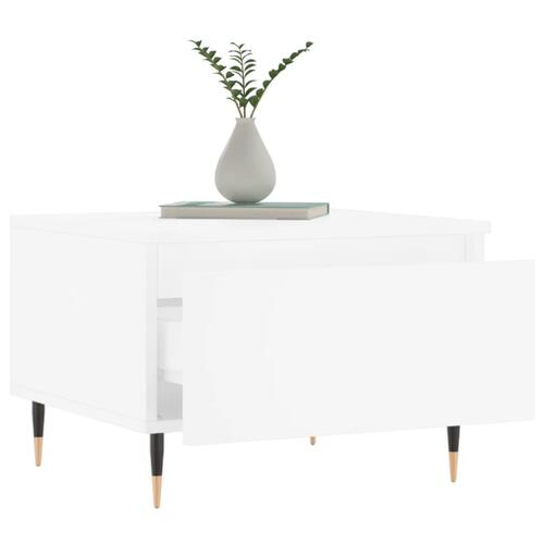 Sofabord 50x46x35 cm konstrueret træ hvid