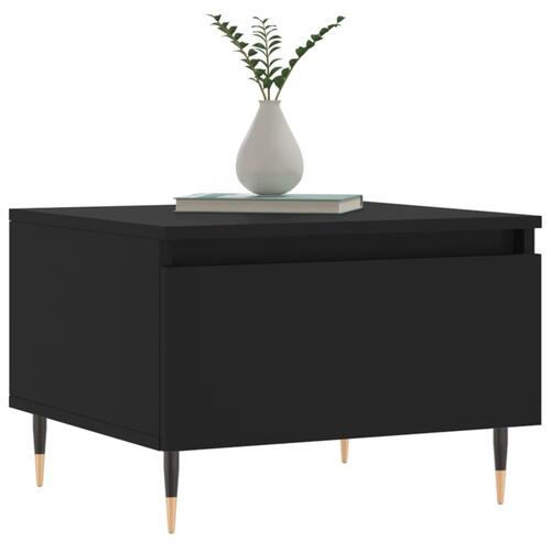 Sofabord 50x46x35 cm konstrueret træ sort