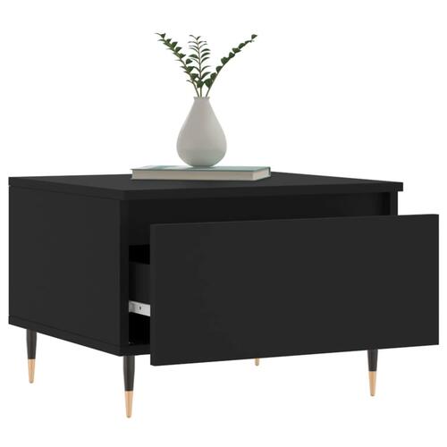 Sofabord 50x46x35 cm konstrueret træ sort