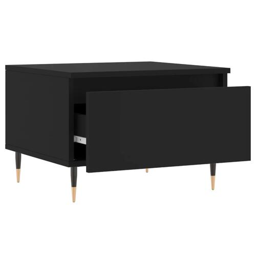Sofabord 50x46x35 cm konstrueret træ sort