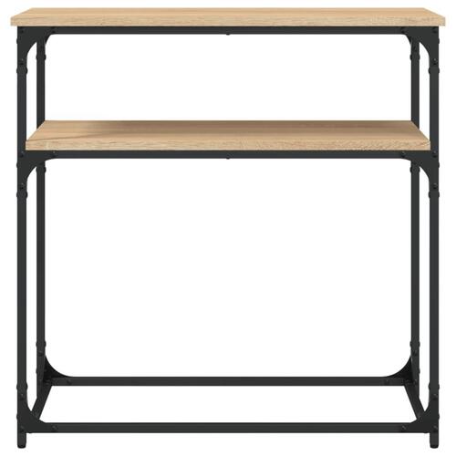 Konsolbord 75x35,5x75 cm konstrueret træ sonoma-eg