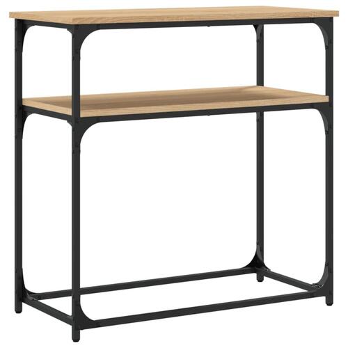 Konsolbord 75x35,5x75 cm konstrueret træ sonoma-eg
