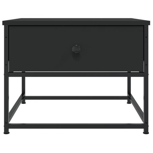 Sofabord 51x51x40 cm konstrueret træ sort