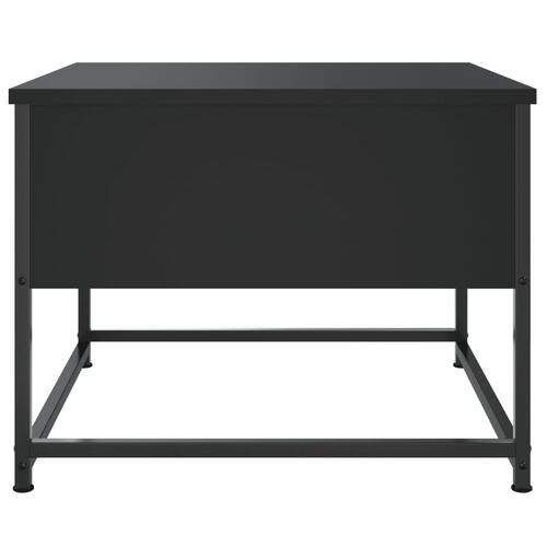 Sofabord 51x51x40 cm konstrueret træ sort