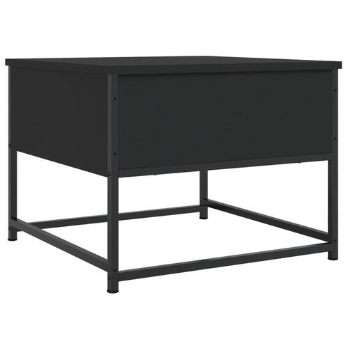 Sofabord 51x51x40 cm konstrueret træ sort