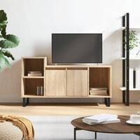 Tv-bord 100x35x55 cm konstrueret træ sonoma-eg
