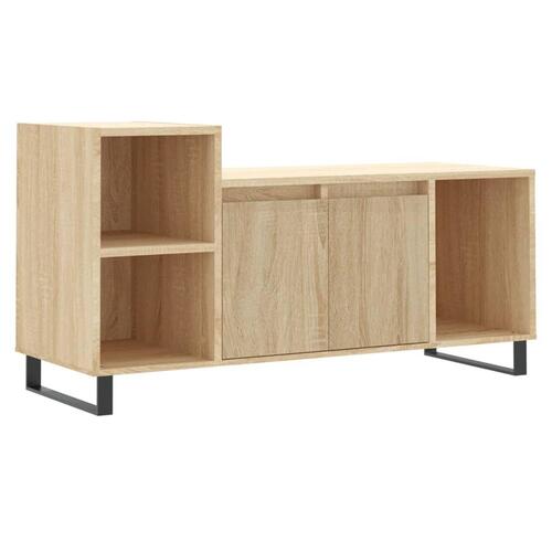 Tv-bord 100x35x55 cm konstrueret træ sonoma-eg