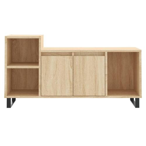 Tv-bord 100x35x55 cm konstrueret træ sonoma-eg