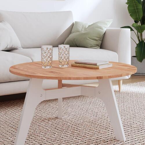 Bordplade Ø80x1,5 cm rund massivt bøgetræ