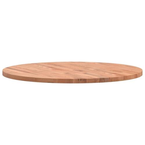 Bordplade Ø80x2,5 cm rund massivt bøgetræ