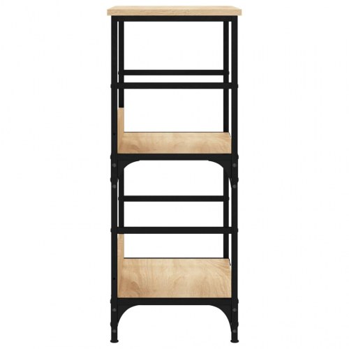 Bogreol 50x33x82 cm konstrueret træ sonoma-eg