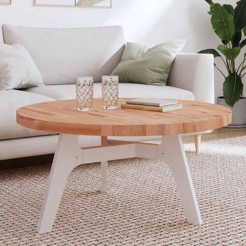 Bordplade Ø90x4 cm rund massivt bøgetræ