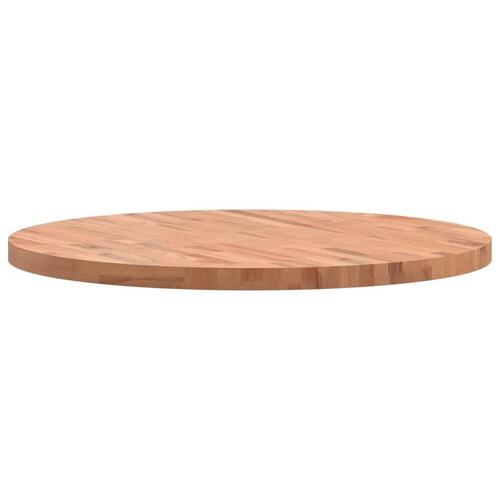 Bordplade Ø90x4 cm rund massivt bøgetræ