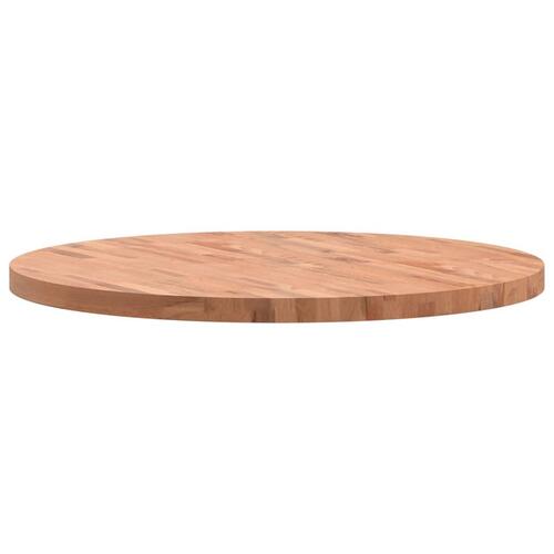 Bordplade Ø90x4 cm rund massivt bøgetræ