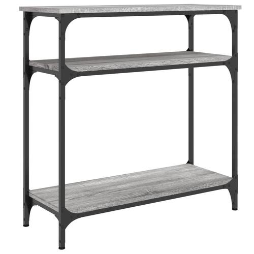 Konsolbord 75x29x75 cm konstrueret træ grå sonoma-eg