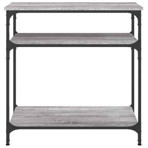 Konsolbord 75x29x75 cm konstrueret træ grå sonoma-eg
