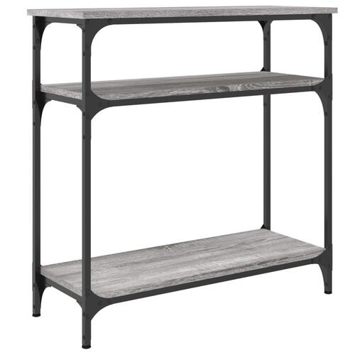 Konsolbord 75x29x75 cm konstrueret træ grå sonoma-eg