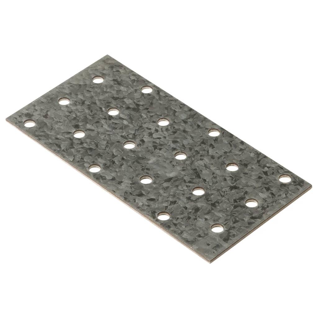 Perforerede plader 40 stk. 2 mm 120x60 mm galvaniseret stål
