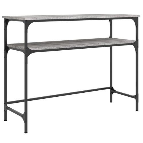 Konsolbord 100x35,5x75 cm konstrueret træ grå sonoma-eg