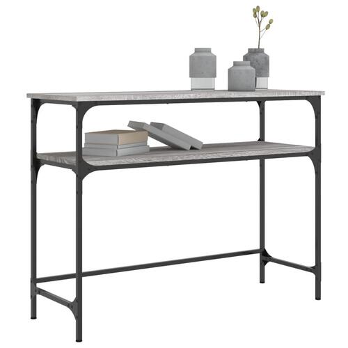 Konsolbord 100x35,5x75 cm konstrueret træ grå sonoma-eg