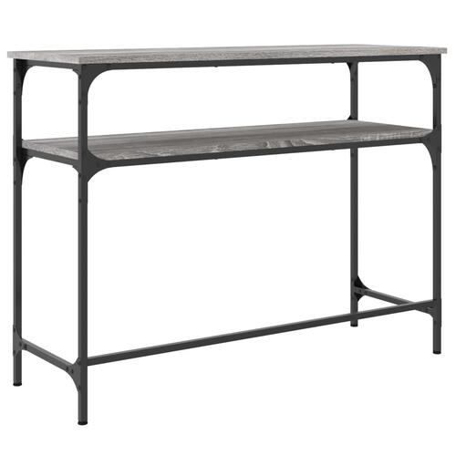 Konsolbord 100x35,5x75 cm konstrueret træ grå sonoma-eg