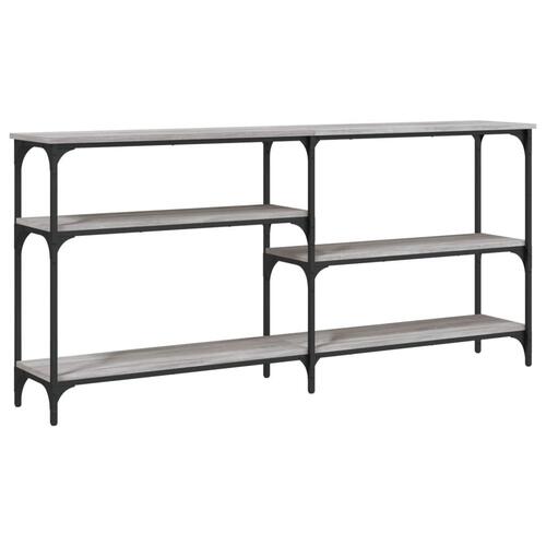 Konsolbord 160x29x75 cm konstrueret træ grå sonoma-eg
